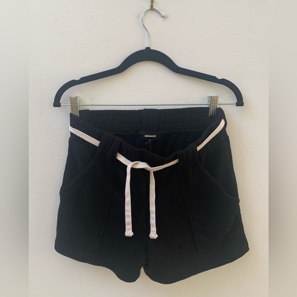 SZ S Monrow women’s Black Shorts - Picture 3 of 8